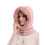 Γυναικεία 3σε1 Slouchy Fleece Beanie Καπέλα Κασκόλ Μάσκα με Κουκούλα Μπαλακλάβα Χειμερινό 7