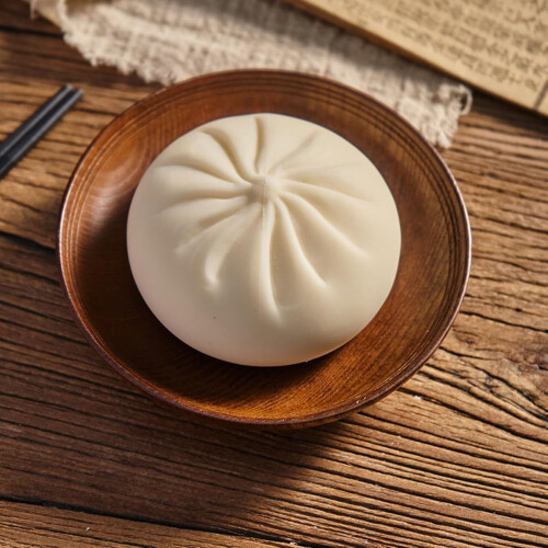 Giant Dumpling Squishy Toy White Glitter 1 Piece 1