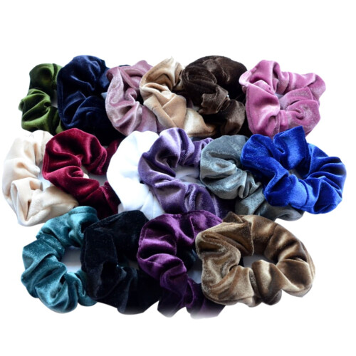OUNONA Απαλά Ελαστικά Βελούδινα Scrunchies Swan σε Ποικιλία Χρωμάτων Αξεσουάρ Μαλλιών 16