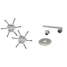 3-teiliges Set universeller Drahttrimmerköpfe aus Stahl für Rasentrimmer, kompatibel mit Fadentrimmern, 6-Zoll-Ersatzköpfe und Adapter
