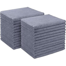 Lot de 24 chiffons de nettoyage en microfibre, 30 x 40 cm, doux, absorbants et non pelucheux, pour voitures, fenêtres, cuisine, maison –