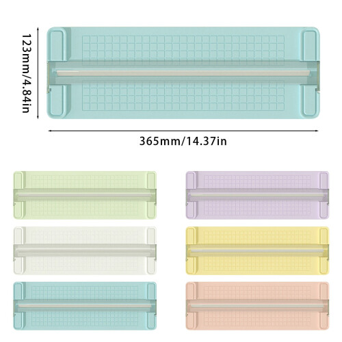 Portable Crease Scrapbooking Kit - Straight/Wavy Photo Edge Cutter | Multi-Function Craft Trimmer Tool 2