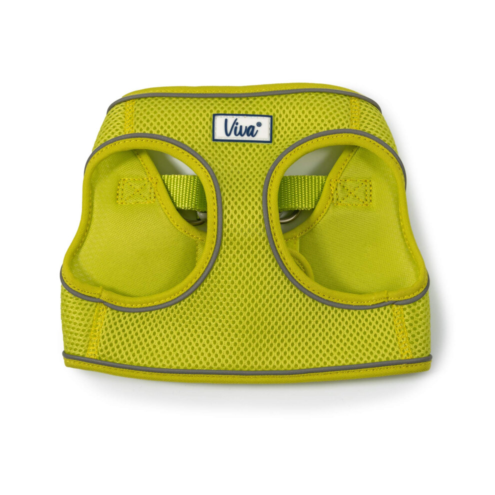 Ancol Viva Step In Dog Harness In Lime - Breathable Reflective Band Weatherproof Pet Accessory - Comfort Puppy Walking Leash - 30-36Cm X-Small