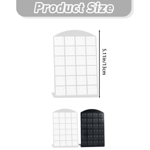 L-Shaped Acrylic Earring Display Rack with 48 Holes 2
