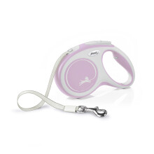 Flexi - CF20T5-251 -Ro -20 - Leave for dog - Braking - Cat leash - New Comfort M Tape 5 m, Rose