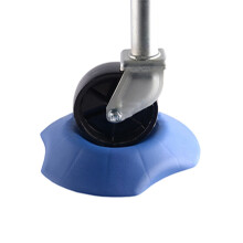 1 Set Portable Wheel Chocks Blue PP Plastic Wedges Stoppers for Trailer RV 11.8x11.8x2in