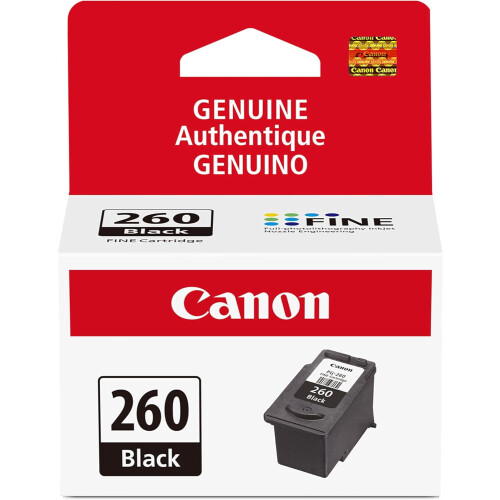 PG-260Γνήσιο δοχείο μαύρου μελανιού για Canon TS5320TR7020