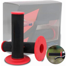 Røde håndtag til dirt bike 7/8”, kompatible med CR125/250, CRF50/80/230/250, TRX450, XR50/70/100/400, CT125, CBR, ATV, Enduro, Supermoto