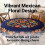 Mexican Floral Waterproof Tablecloth Polyester Rectangular 2