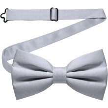 2 Packs Solid Color Pre-tied Bow Tie Adjustable Bowtie for Men