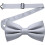 2 Packs Solid Color Pre-tied Bow Tie Adjustable Bowtie for Men 1