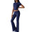 Γυναικεία ρούχα για δύο τεμάχια Σετ Lounge Μπλούζες με κοντά μανίκια και σούρες 1
