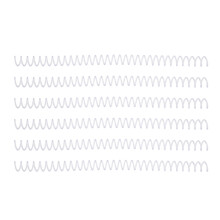 Large Capacity Spiral Binding Coils 20Pcs 30 Holes 13mm Diameter Transparent