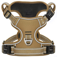 HEELE Dog Harness No Pull Small Release on Neck Front Back Clips Dog Vest Harness Reflective Adjustable Padded Easy Control Handle for Outdoor Walking