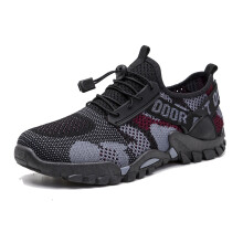 Ediodpoh Heren Sneakers Modieus Zomerpatroon Mesh Ademend Comfortabel Niet Sneldrogend Outdoor Wandelschoenen voor in de Creek Sneakers voor Heren