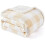 Sherpa buffalo plaid twin blanket beige 1