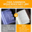 Lampe de lecture LED à pince rechargeable, 3 modes de couleur 5