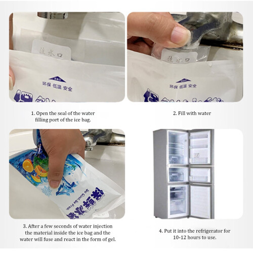 MISSMILE Επαναχρησιμοποιούμενες παγοκύστες 200ml (10 τεμάχια) 2