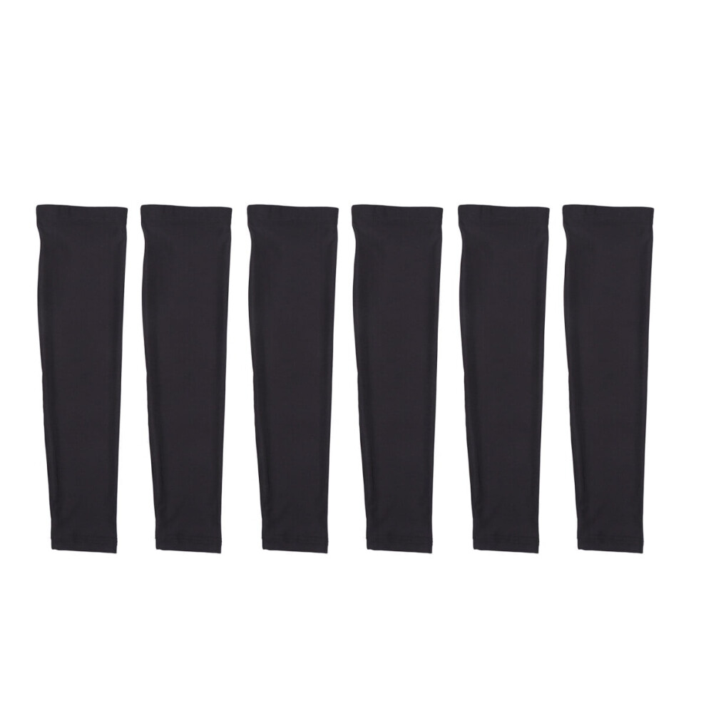 Black Cooling Arm Sleeves Â 3 Pairs, Uv Protection