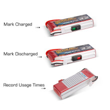 Battery Marker Button & Display Indicator Stickers (10pcs), Compatible with D-cell batteries