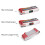 Battery Marker Button & Display Indicator Stickers (10pcs), Compatible with D-cell batteries 1