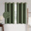Cortinas blackout de linho verde-oliva 42x63 polegadas (2 painéis) 1