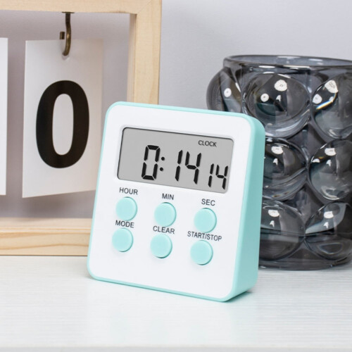Digital Kitchen Timer with Bright LED Display Battery Operated Stopwatch Clock Effective Time Management Accessories 2
