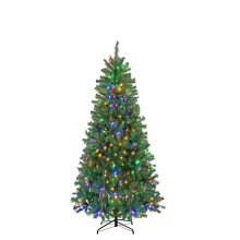 EDX 4.5ft Pre-lit Christmas Tree with 120 Color-Changing LEDs & 347 Tips – Compatible with Home, Office, Party Decor