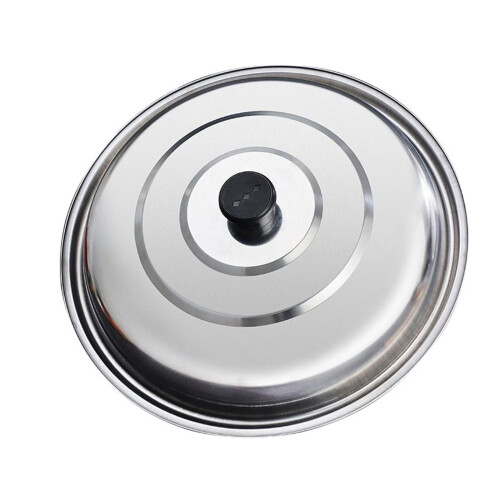 Καπάκι Wok από ανοξείδωτο ατσάλι, στρογγυλό κάλυμμα με πάχος 12 ιντσών 1