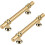 Gold Cabinet Handles Brushed Brass 10 Pack 4 Inch 1
