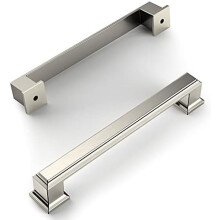6-pakning 13,5 cm børstet satengnikkel skaphåndtak, senterdiameter 128 mm, for kjøkken, bad, kommode – ZH0001