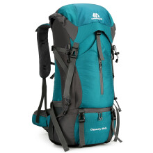 weikani Climbing Camping 70L Rucksack, wasserabweisender Tagesrucksack mit Regenhülle