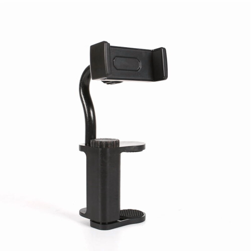 Justerbar gitartelefonholder svart 1 stk.