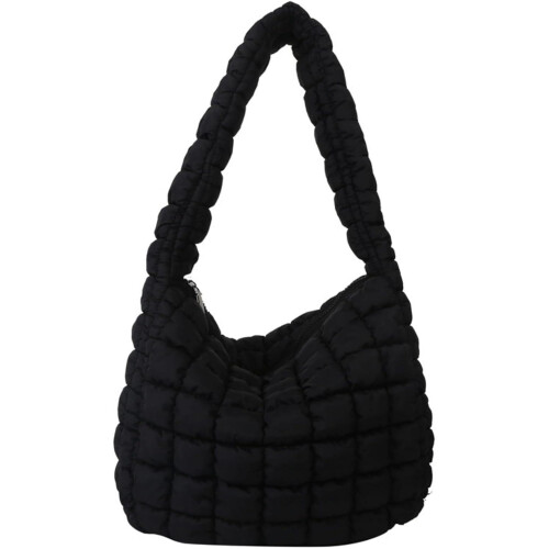 Γυναικεία τσάντα Tote Puffer με καπιτονέ μεγάλες τσάντες ώμου, πλισέ πορτοφόλι Puffy Bubble