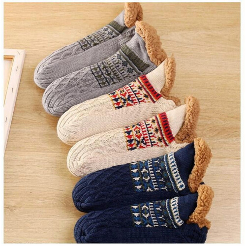 Herrfleece-sockor vintervarma halkfria 1 par 1