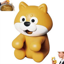 Mini ventilátor v tvare psa na pripínanie na nápoje a jedlo,