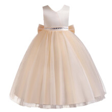 Prinzessinnenkleid aus Tüll für Mädchen, Größe 3-11 Jahre, Kurzarm, Lagenkleid aus Mesh mit Schleife