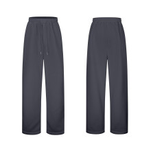 Calças de moletom masculinas com cintura elástica, braguilha com cordão, modelagem folgada e confortável para uso casual em crianças e
