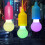 LED Pull Cord Light Rosy Pendant Bulb 3 pcs 1