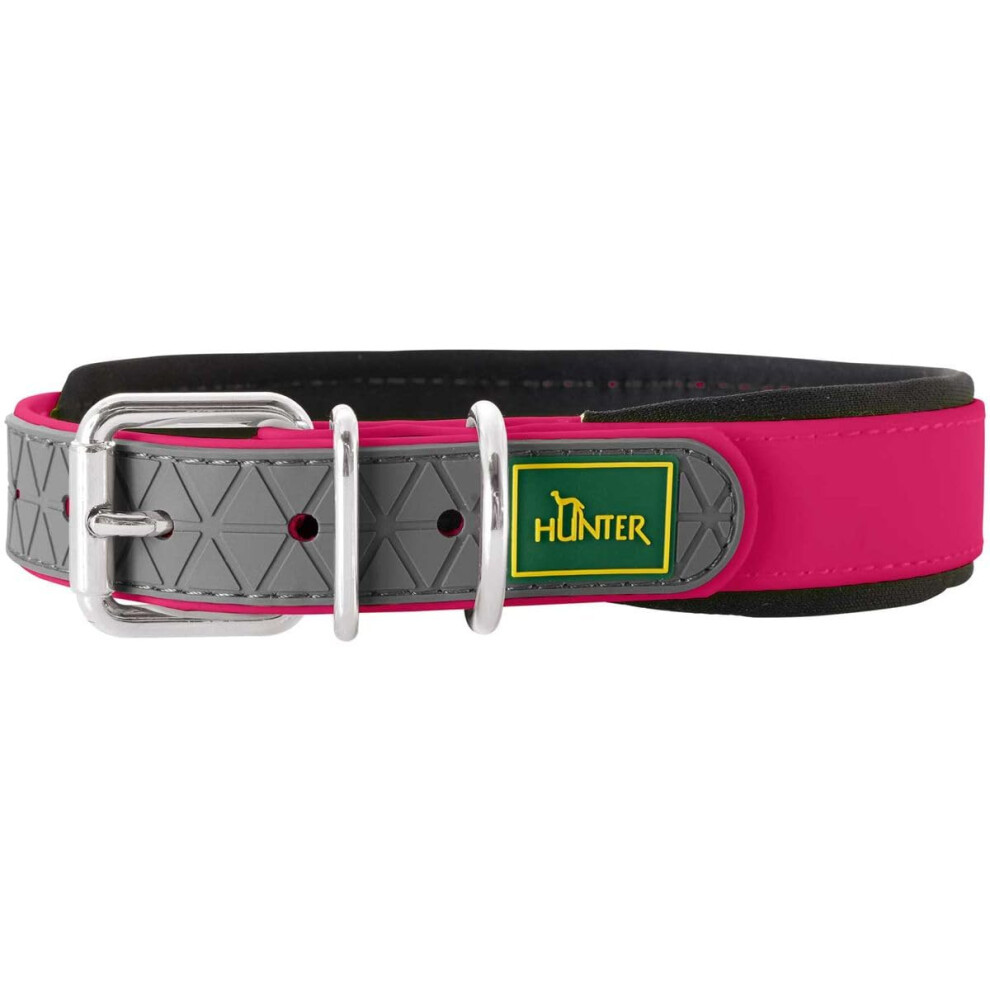 Hunter Convenience Comfort Dog Collar Plastic Material Neoprene 55 M-L, Raspberry