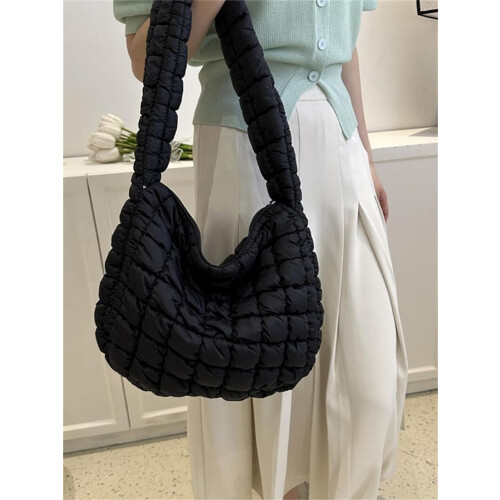 Γυναικεία τσάντα Tote Puffer με καπιτονέ μεγάλες τσάντες ώμου, πλισέ πορτοφόλι Puffy Bubble 1