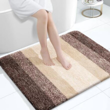 Mikrofiber badeværelsestæppe brun 40x32 tommer blødt absorberende