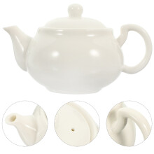 théière en porcelaine fine, tasse à thé, bol en céramique blanche avec couvercle, infuseur à thé en porcelaine blanche, passoire à thé,