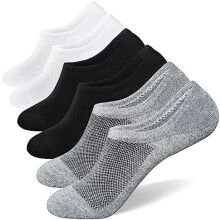 Șosete invizibile pentru bărbați, pachet de 6/8, subțiri, cu croi jos, antiderapante, pentru pantofi sport, model mocasini, model 5-8/9-11/12-15
