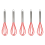 Colorful Kitchen Mini Silicone Whisks-, set of5, Multicolor 1