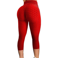 Pantaloni de yoga pentru femei, talie înaltă, colanți la gleznă, roșii, confortabili, pantaloni de yoga pentru femei XXXL