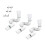 Rain Gutter Downspout Extension White 3 pcs 21–60 inch 1