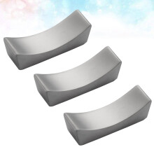 3pcs Stainless Steel Metal Chopstick Rest Set Non-Rolling Tableware Accessories