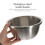 Multi-Function Stainless Steel Basin Round Washing for Cooking 1Set 7