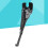 Suporte lateral de metal para bicicleta, suporte único para pneus de bicicleta de estrada e montanha de 20 polegadas, preto. 3